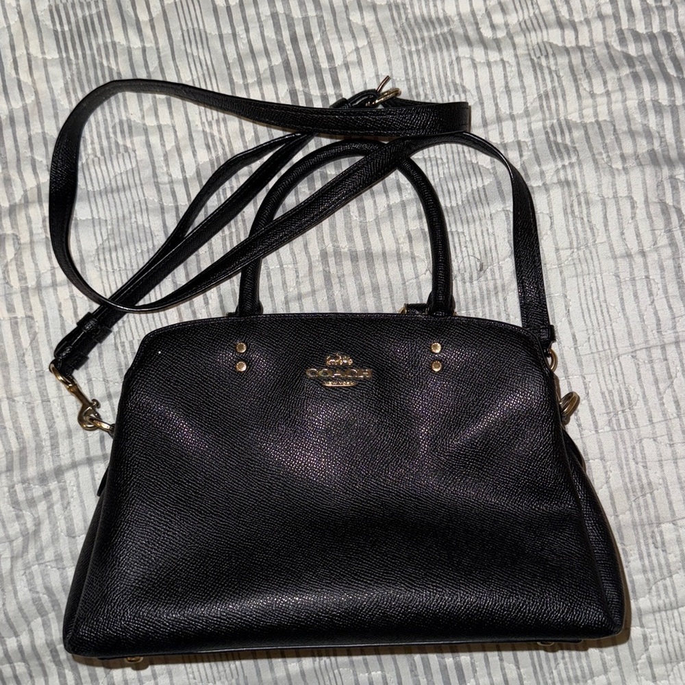 Coach Black Leather Handbag